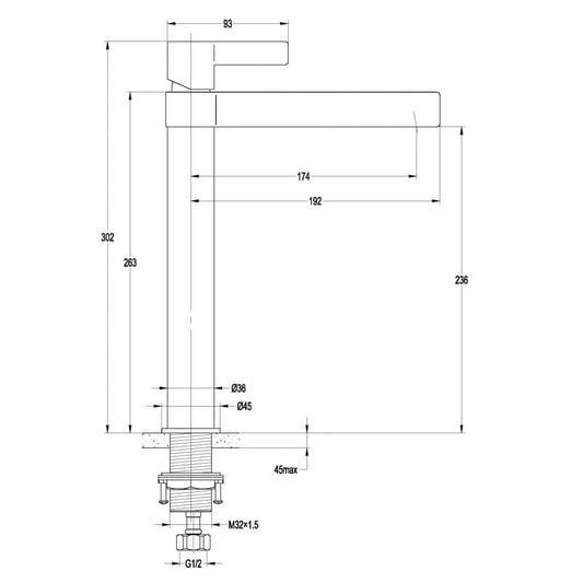 Vivo Tall Basin Mixer