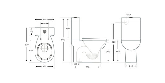 Botany Close Couple Toilet Suite