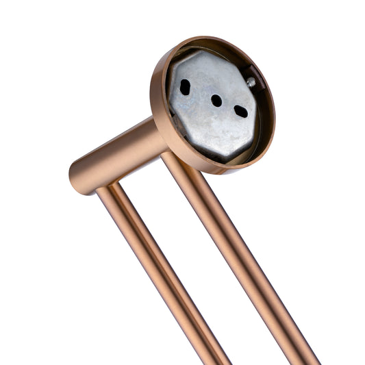 LUCID PIN Series Brushed Copper Double Towel Rail Rail 790mm