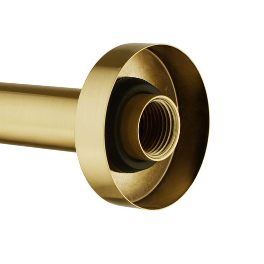 LUCID PIN Series Round Brushed Brass Bathtub/Basin Wall Spout