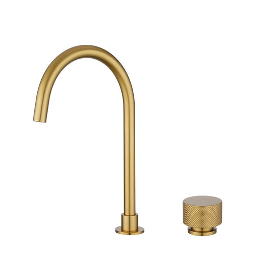 MOON Series Brushed Brass Split Type Basin Mixer