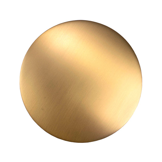 40mm Mushroom Brushed Brass Bathtub Pop Up Waste without Overflow(Brass)
