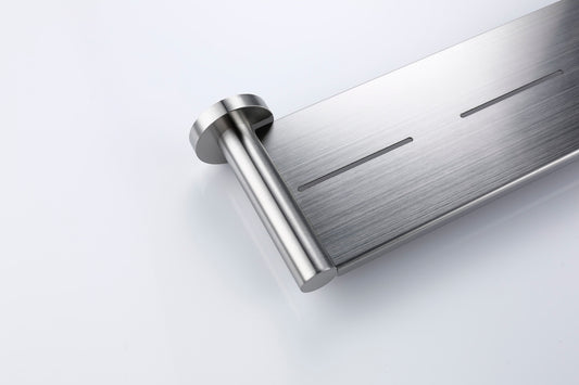 Lux S2 Metal Shower Shelf - Brushed Nickel