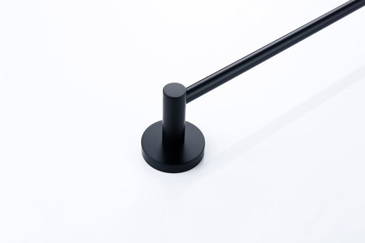 Lux S2 800mm Single Towel Rail - Matte Black
