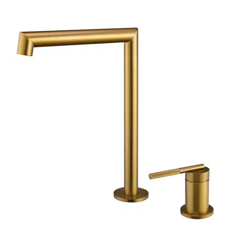 CADDENCE Brushed Brass Basin Mixer