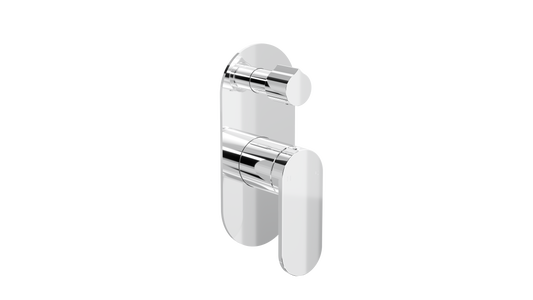 Capo 1-Plate Wall Mixer with Divertor - Chrome