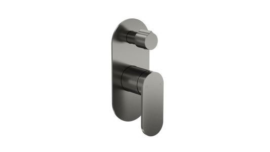 Capo 1-Plate Wall Mixer with Divertor Trim Kit - Gunmetal