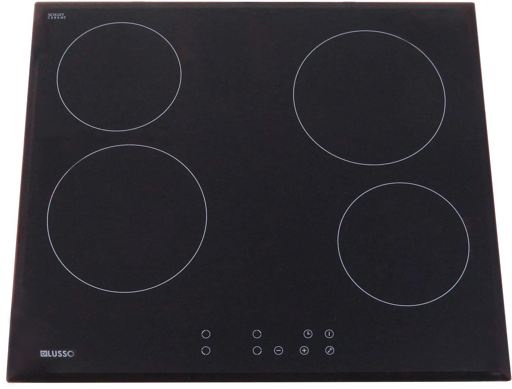 600mm Ceramic Cooktop - 4 Zones - Bevelled Edged Schott Glass with Touch Controls