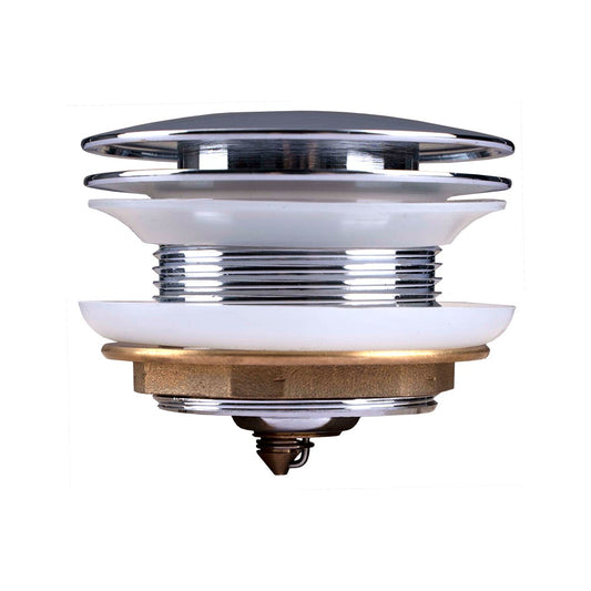 40mm Mushroom Chrome Brass Bathtub Pop Up Waste without Overflow