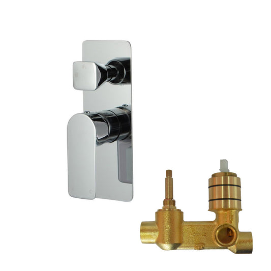 VOG Series Chrome Wall Mixer with Diverter(color up)