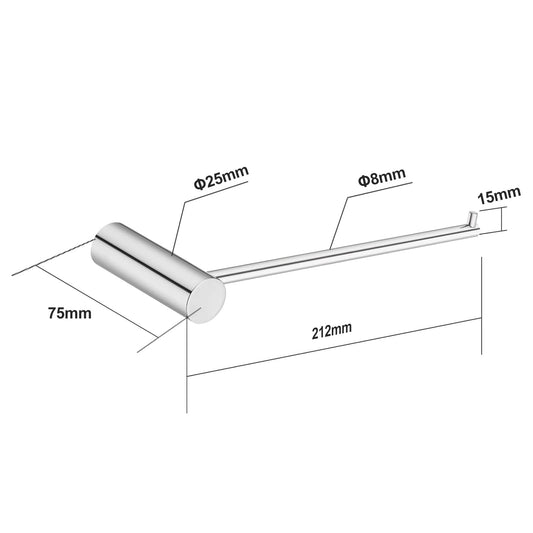 Chrome Pin Hand Towel Holder | CH6203.TR