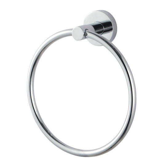 LUCID PIN Series Round Chrome Towel Ring
