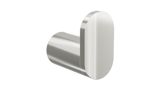 Circle Single Robe Hook - Brushed Nickel