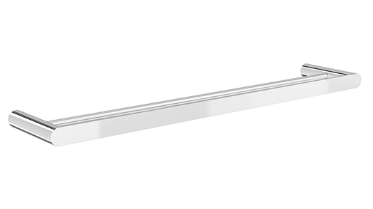 Circle 600mm Double Towel Rail - Chrome