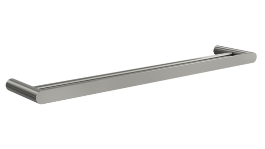Circle 600mm Double Towel Rail - Gunmetal