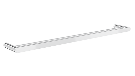 Circle 800mm Double Towel Rail - Chrome