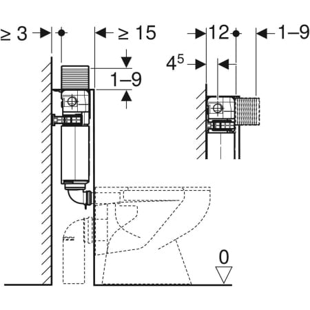 Geberit Alpha12 Concealed Cistern Low Level 224.038.00.1