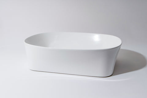500*360*140mm Gloss White Above Counter Basin
