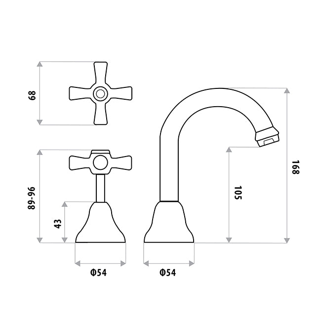 Design Basin Set Window Faced Package - Full Chrome