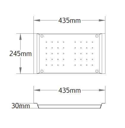 Sink Tray 435x250x30mm