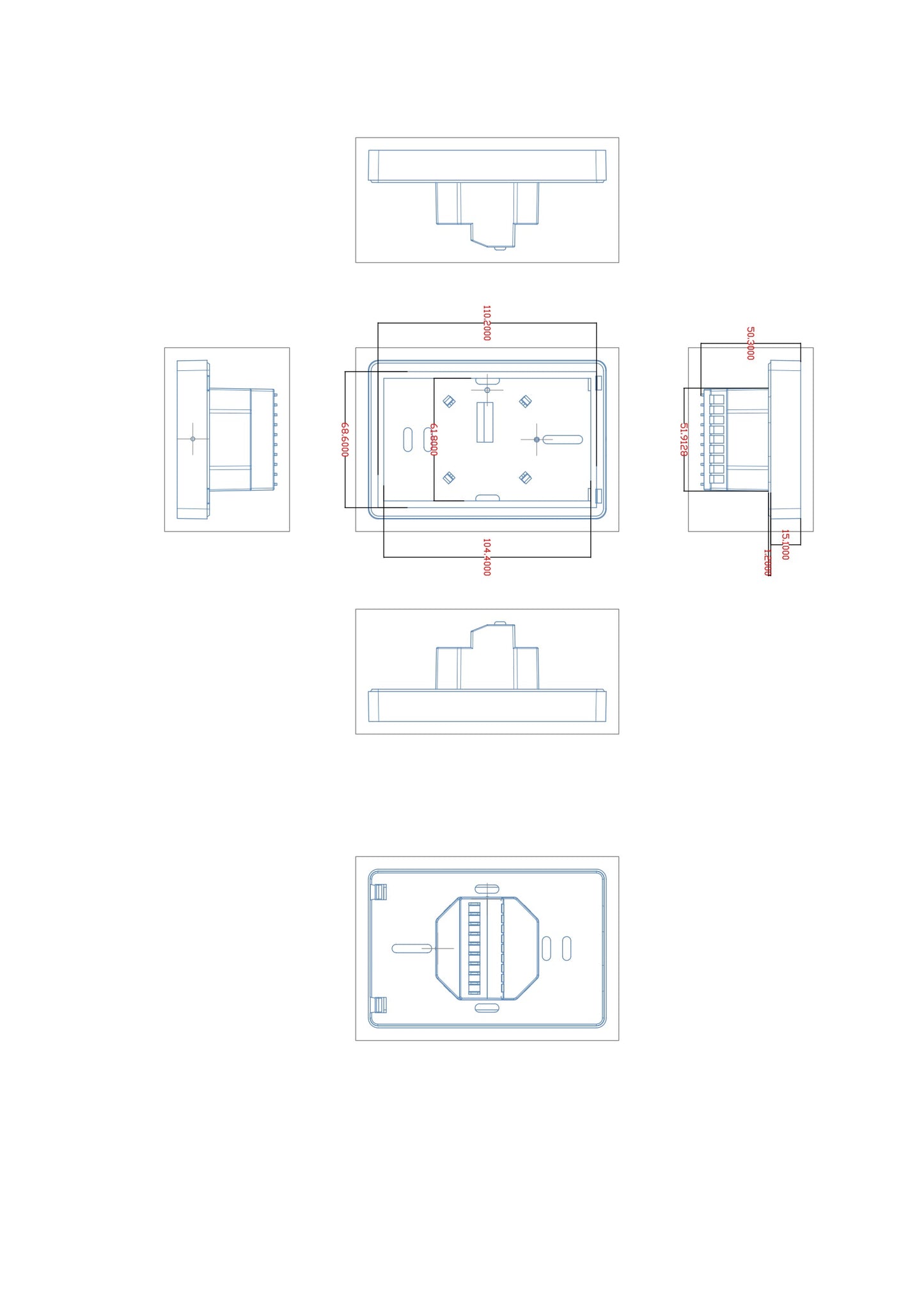 Eco 5.1in Dual Thermostat - White