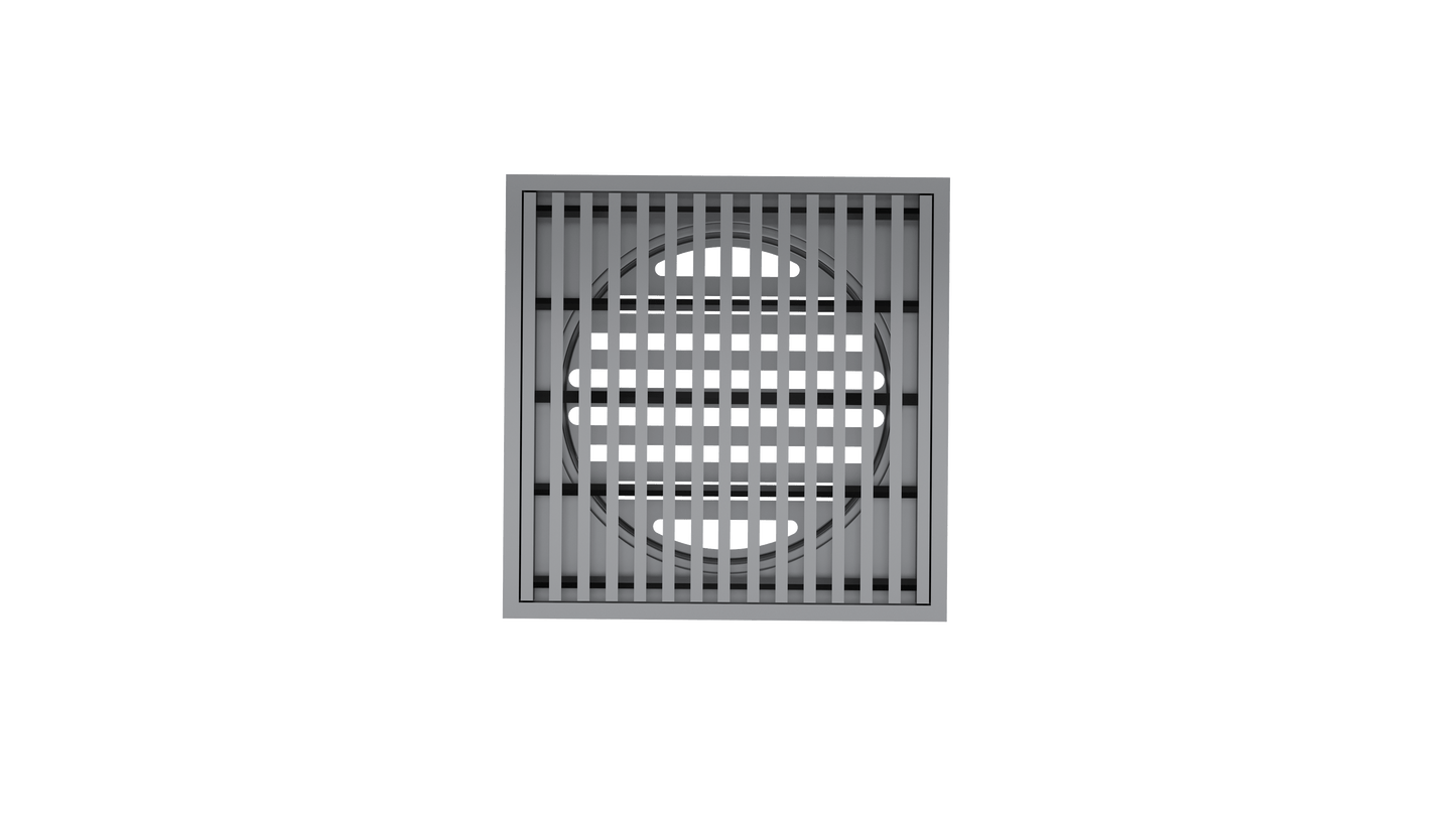 Ezyflow 110mm Heelguard Square Waste DN89 - Gunmetal