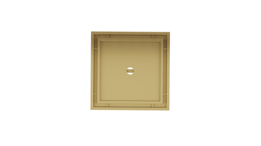 Ezyflow 110mm Tile Insert Square Waste DN89 - Brushed Brass