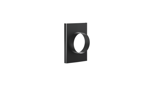 Ezyflow Series 24 80mm Outlet - Matte Black