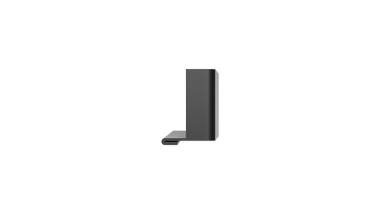 Ezyflow Series 24 Endcaps (Pair) - Matte Black