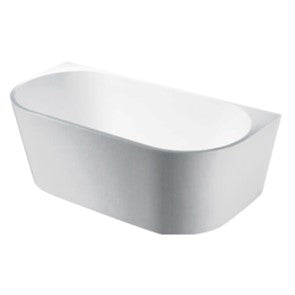 1500mm Elivia Back to Wall Bathtub - Gloss White
