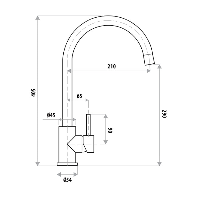 Elle PROJECT 304 Stainless Steel Sink Mixer - PVD Copper