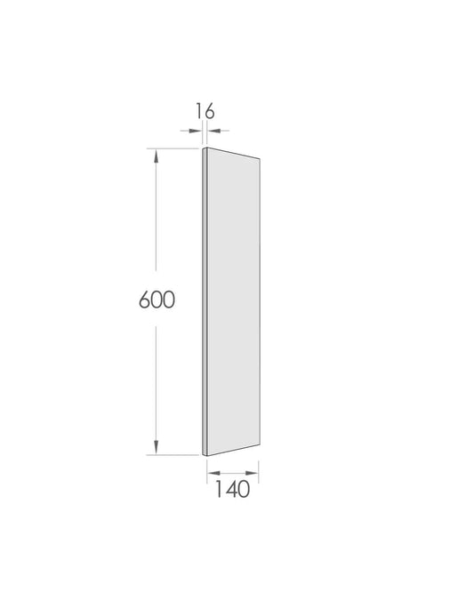 Filler 600x140x16 Polyurethane White