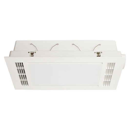 Furnace 2200w Fan Forced Heat 3 in 1 Bathroom Heater Exhaust Fan with 20w Tricolour Light - White