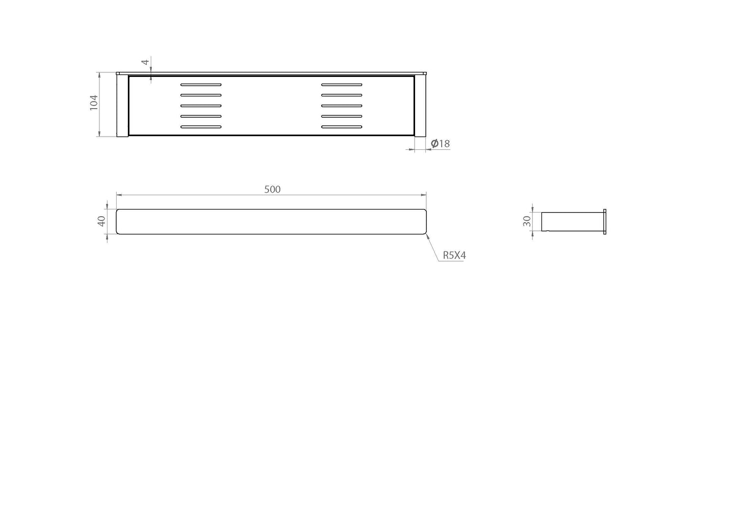 The Gabe Shelf - Chrome