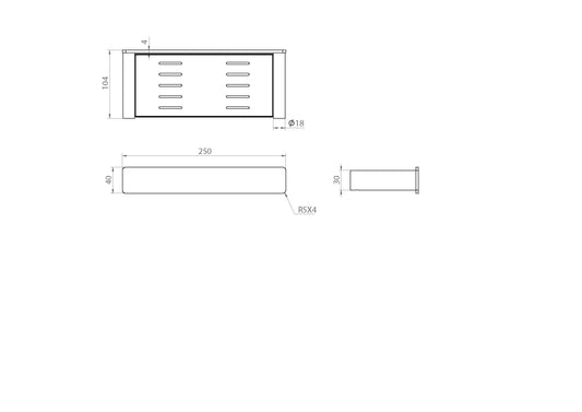 The Gabe Soap Holder - Brushed Nickel