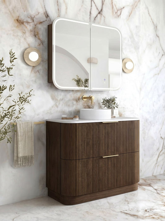 Havana 900mm Sable Walnut Free Standing Cabinet
