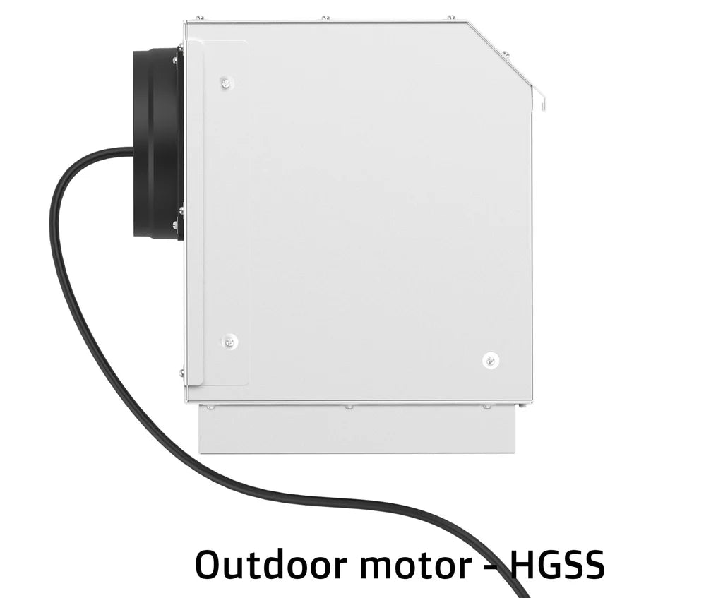 900mm Black Glass Fascia Canopy - Baffle Filters, 1000m³/hr, LED bar