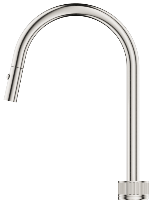 Mica PO Kitchen Hob Spout & Mixer - Brushed Nickel - (BOM)