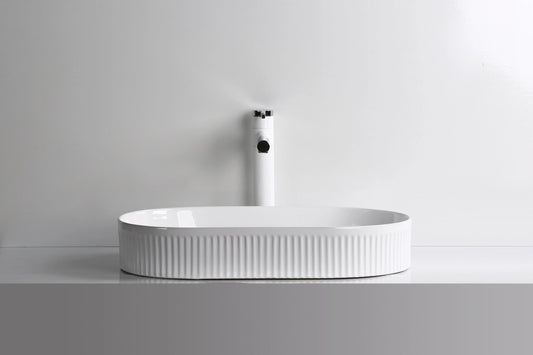 Gloss White
Above Counter Ceramic Basin 595*375*105