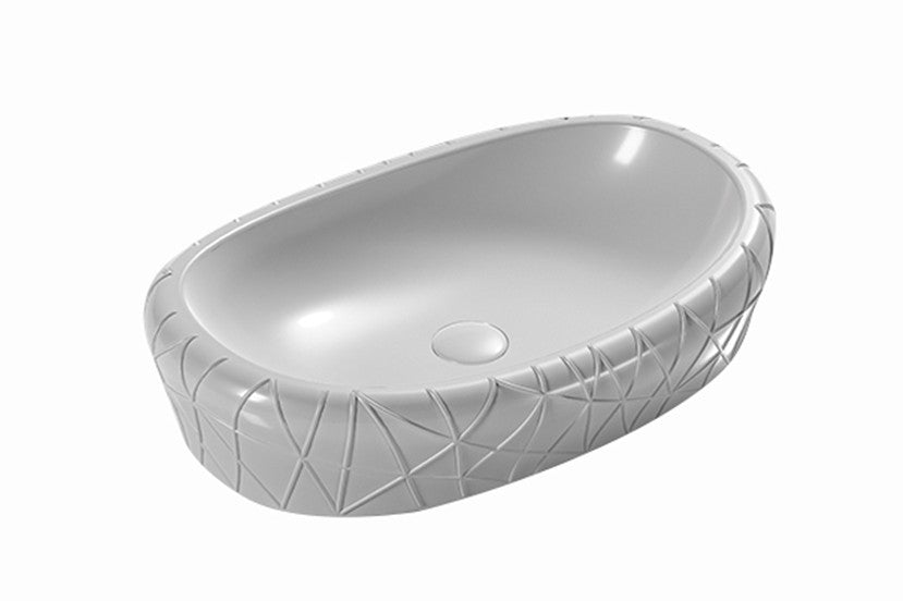 Matte White
Above Counter Ceramic Basin 600*390*135