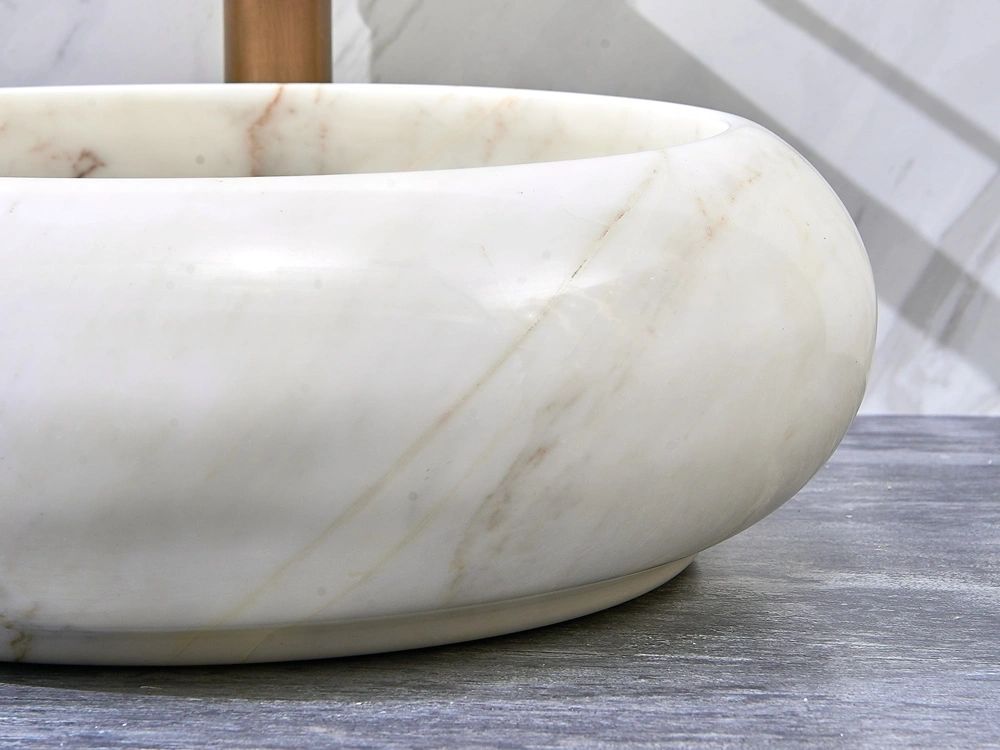 Natural Stone Marble Basin 420*420*140