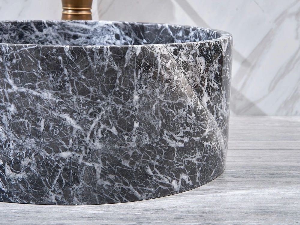Natural Stone Marble Basin 370*370*150