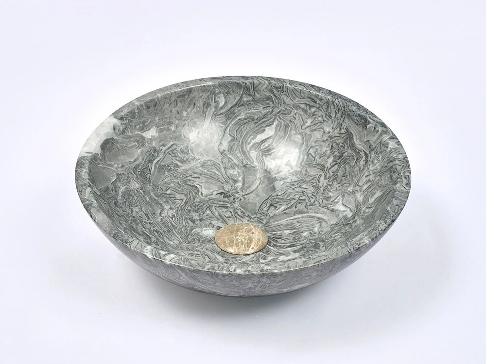 Natural Stone Marble Basin 420*420*140