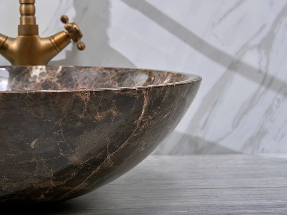 Natural Stone Marble Basin 420*420*140