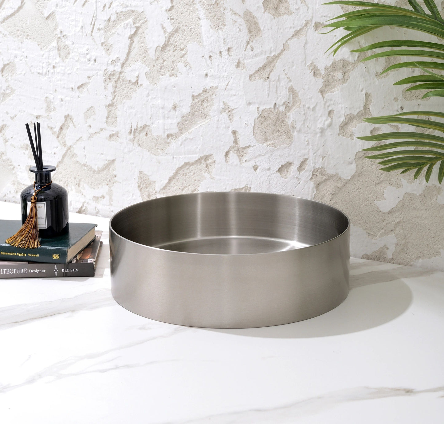 Handmade Stainless Steel Basin Handmade Stainless Steel - Brushed NickelΦ380*110