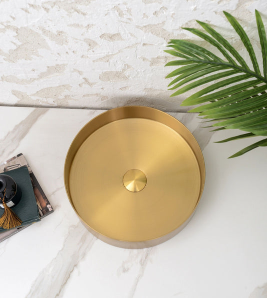 Handmade Stainless Steel Basin Handmade Stainless Steel - Brushed GoldΦ380*110