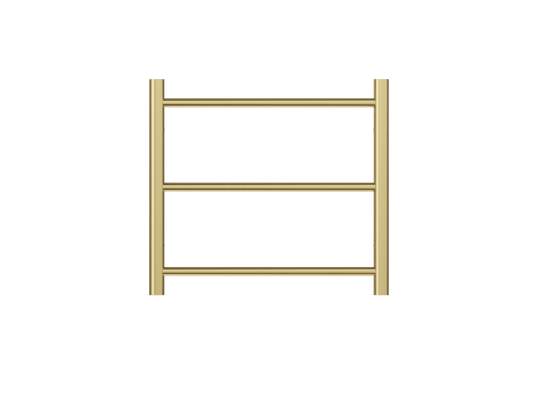 Avid 5 Bar Heated Towel Rail - Brushed Brass