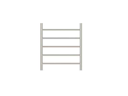 Avid 5 Bar Heated Towel Rail - Brushed Nickel