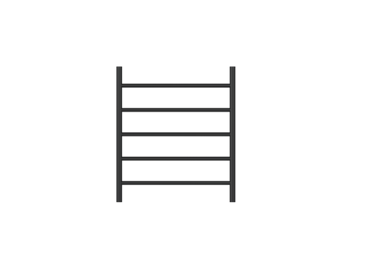 Avid 5 Bar Heated Towel Rail - Matte Black