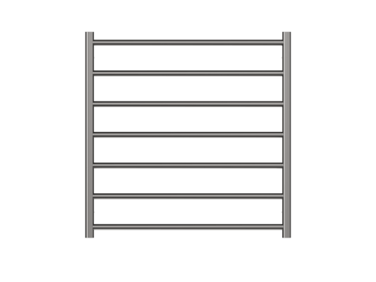Allegra 7 Bar Heated Towel Rail - Gunmetal
